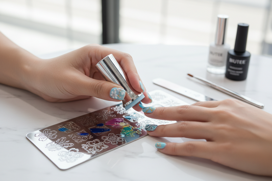 Unleash Your Inner Artist: BIUTEE 12-Piece Nail Stamping Plate Set for Stunning Nail Art!