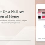 Exact BIUTEE 5-in-1 nail workstation product image kept unchanged on a newly generated horizontal manicure setup cover.