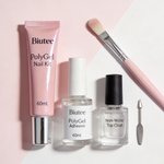 Achieve Flawless Pink Polygel Nails at Home with the Biutee 60ml Polygel Nail Kit!