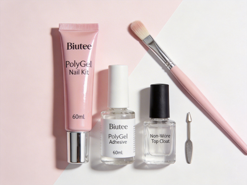 Achieve Flawless Pink Polygel Nails at Home with the Biutee 60ml Polygel Nail Kit!