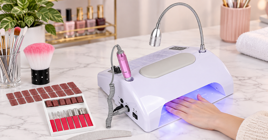 How to Set Up a Cleaner Nail Art Workspace With a Dust Collector featuring Biutee 5-in-1 Nail Dust Collector & Electric Nail Drill 80W with 48W/96W UV LED Lamp – Professional Nail Art Tool