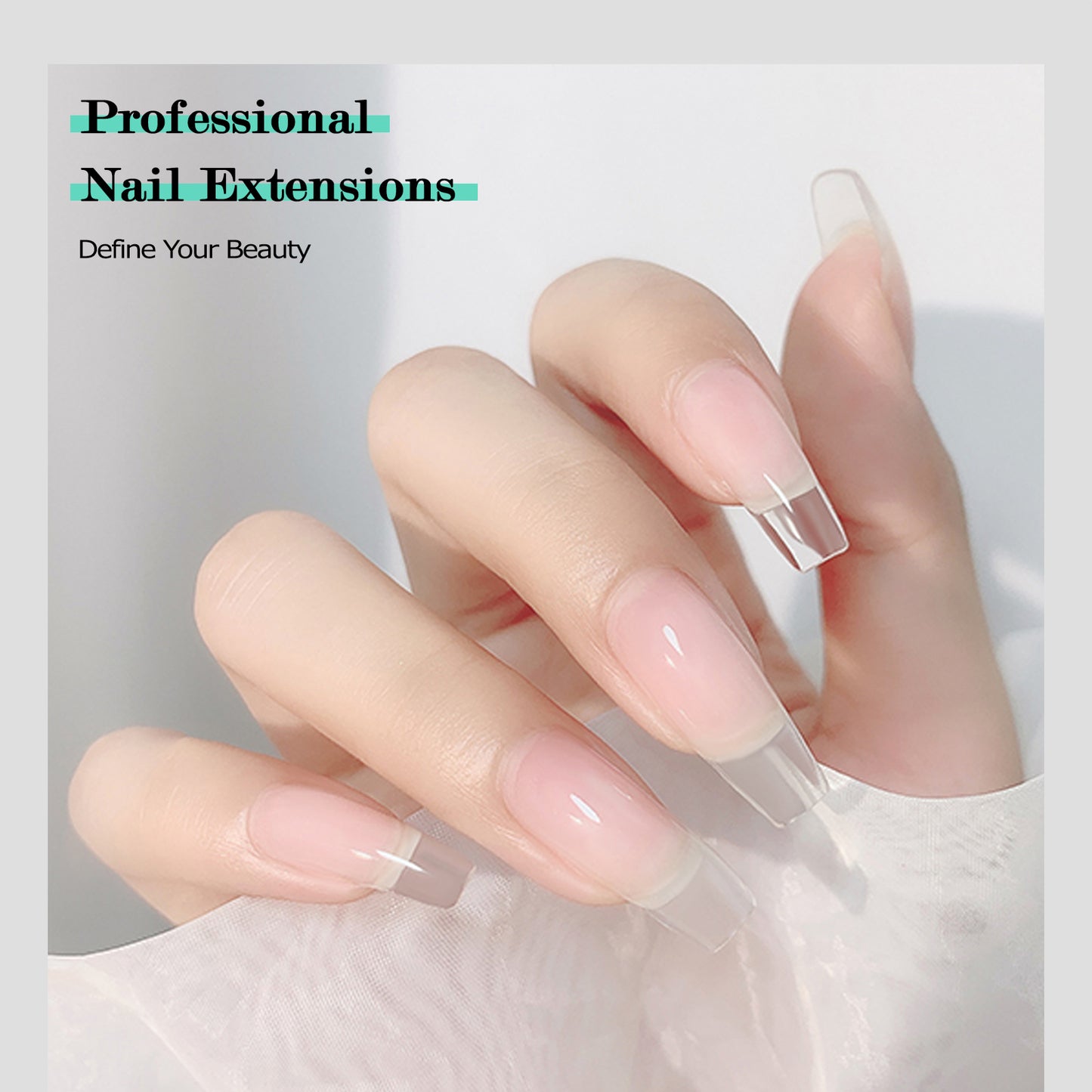 Biutee Polygel Nail Extension Gel 2.1oz (60g) – UV/LED Compatible Clear Gel for Beginners