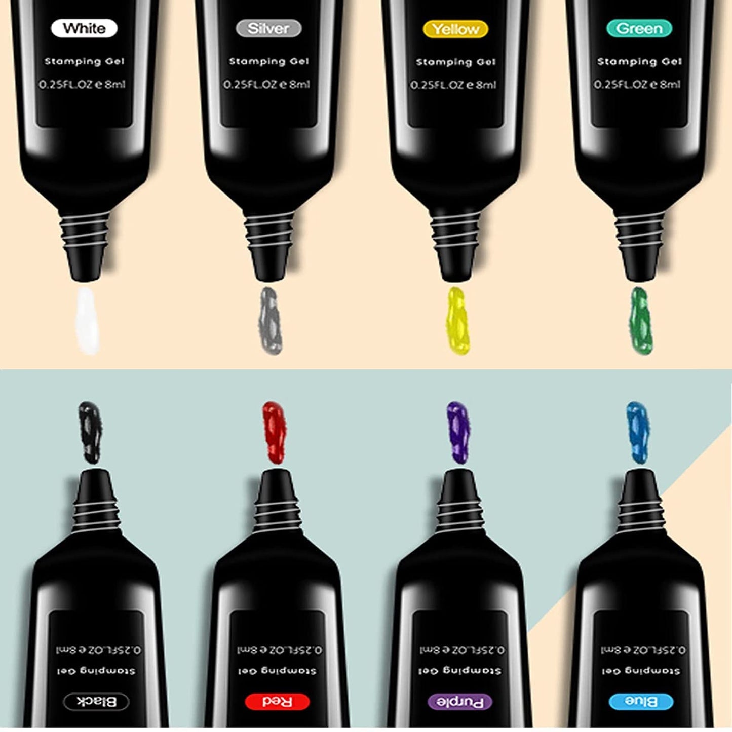 SEISSO Soak-Off Stamping Gel Polish Set – 12 Colors for Nail Art Stamping