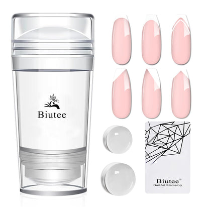 Biutee Nail Stamp Plates 16PCS Nail Stamping Kit 8 Nail Stamping Gel Polish