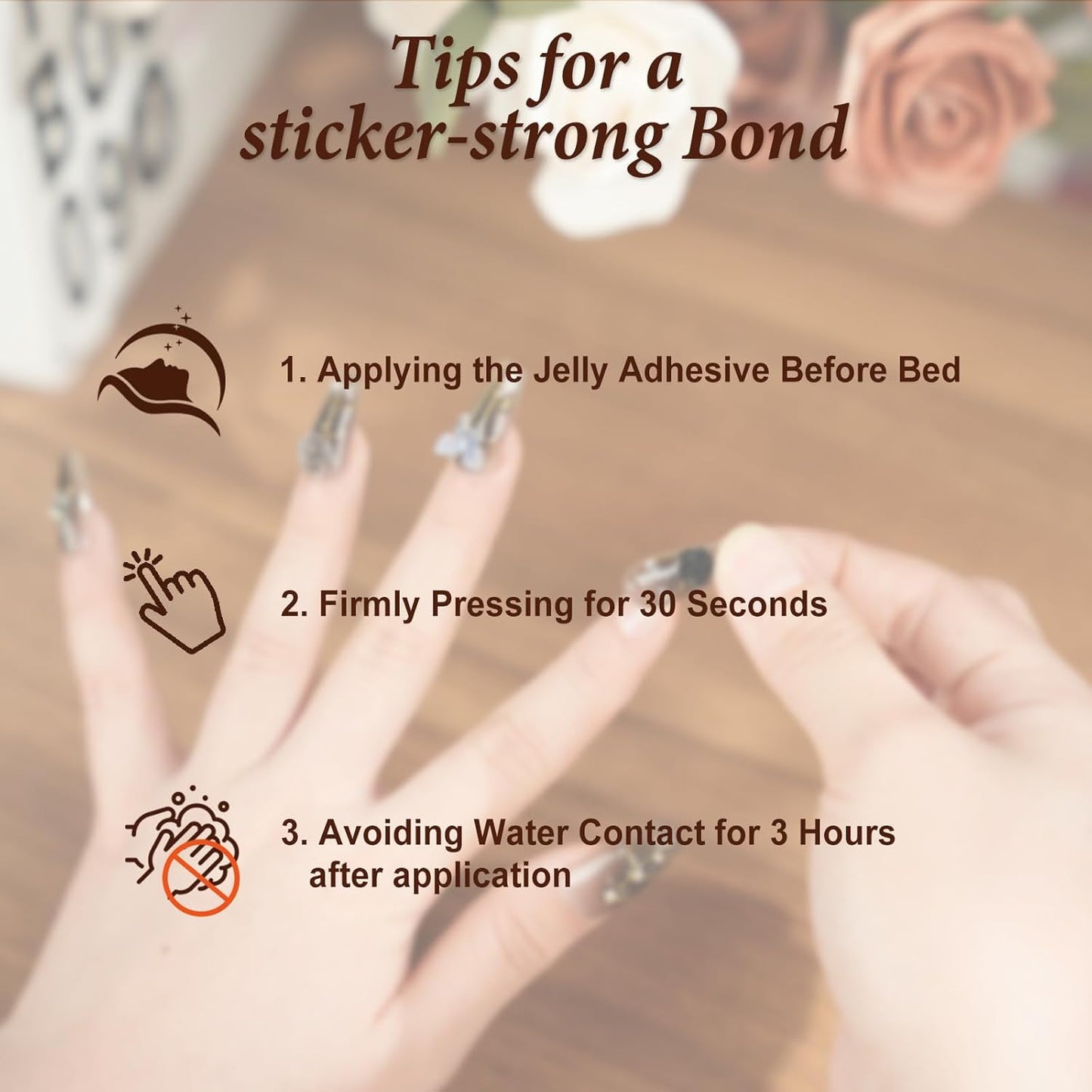 BIUTEE Nail Glue Stickers – 240/720 PCS Press On Tabs for Press On Nails