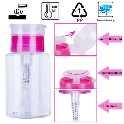 BIUTEE Nail Wipes & Pump Dispenser Bottle Set – Lint Free, Soft & Absorbent