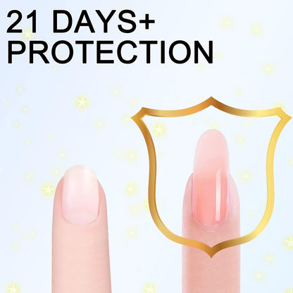 Biutee Polygel Nail Kit 60ml – Long-Lasting Pink Poly Gel with Adhesive & Non-Wipe Top Coat, UV/LED Compatible for Beginners