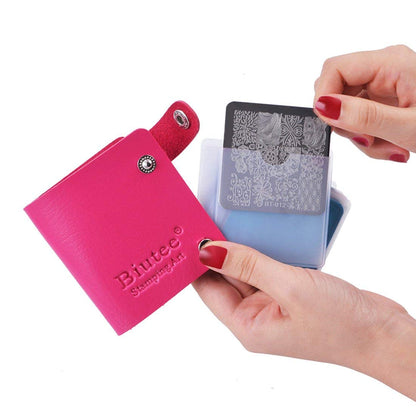 BIUTEE Nail Stamping Plates Set-Square Animal & Flower Design Nail Art Plates