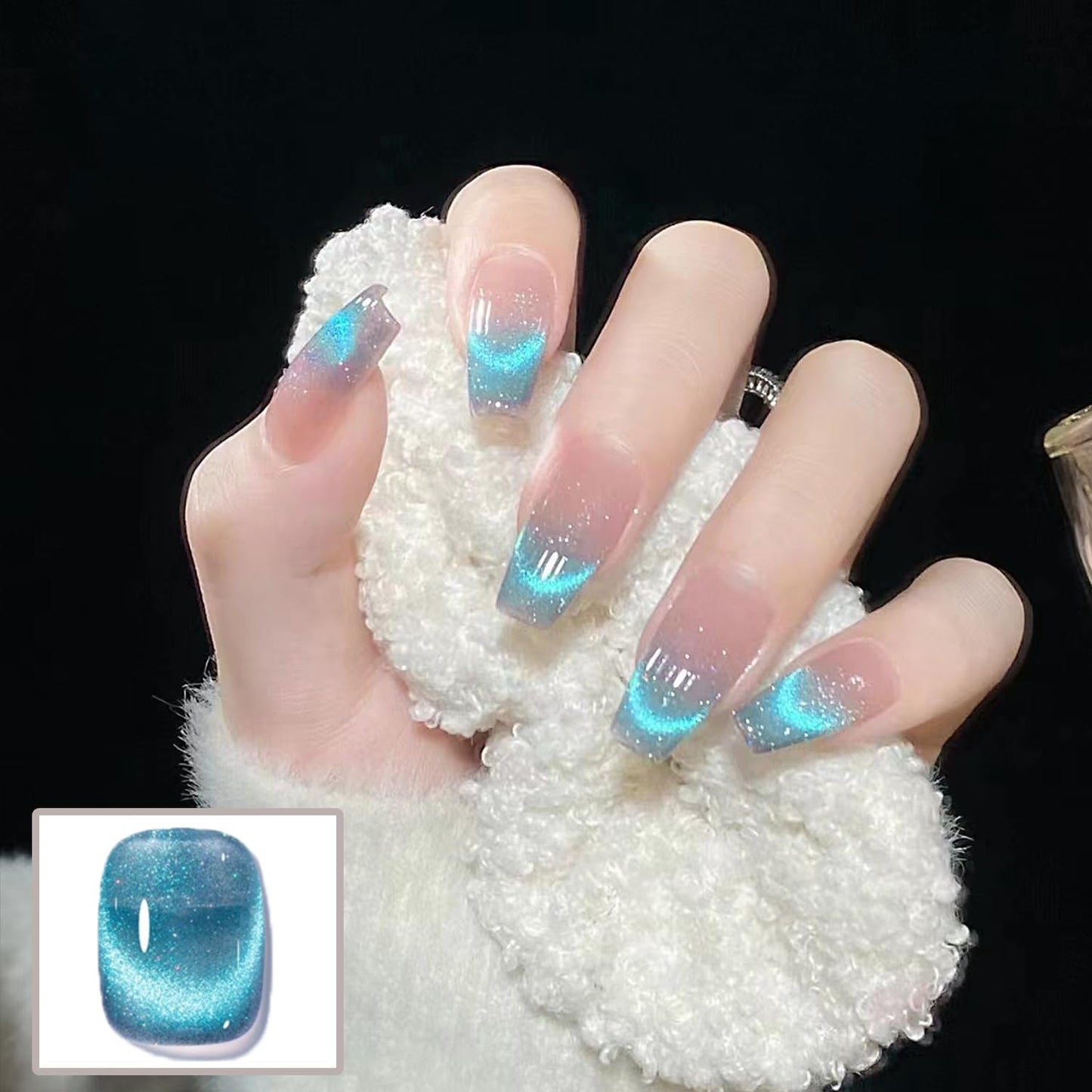 Biutee Cat Eyes Magnetic Gel – Holographic Soak Off Nail Polish UV/LED with Magnetic Stick for Salon