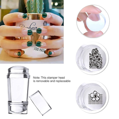 SEISSO Soak-Off Stamping Gel Polish Set – 12 Colors for Nail Art Stamping