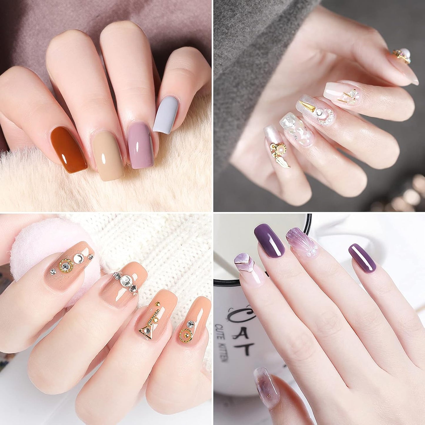 Biutee Base & Top Coat Gel Set (8ml x 2) – UV/LED Compatible for Long-Lasting Manicure