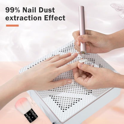 BIUTEE Nail Dust Collector 60W–Adjustable Vacuum Cleaner for Acrylic & Gel Nails