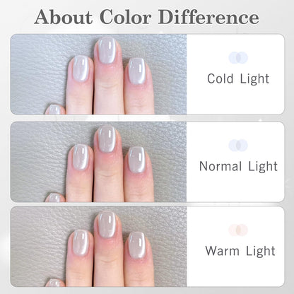 Biutee UV Cat Eye Magnetic Gel Polish – White & Silver 15ml