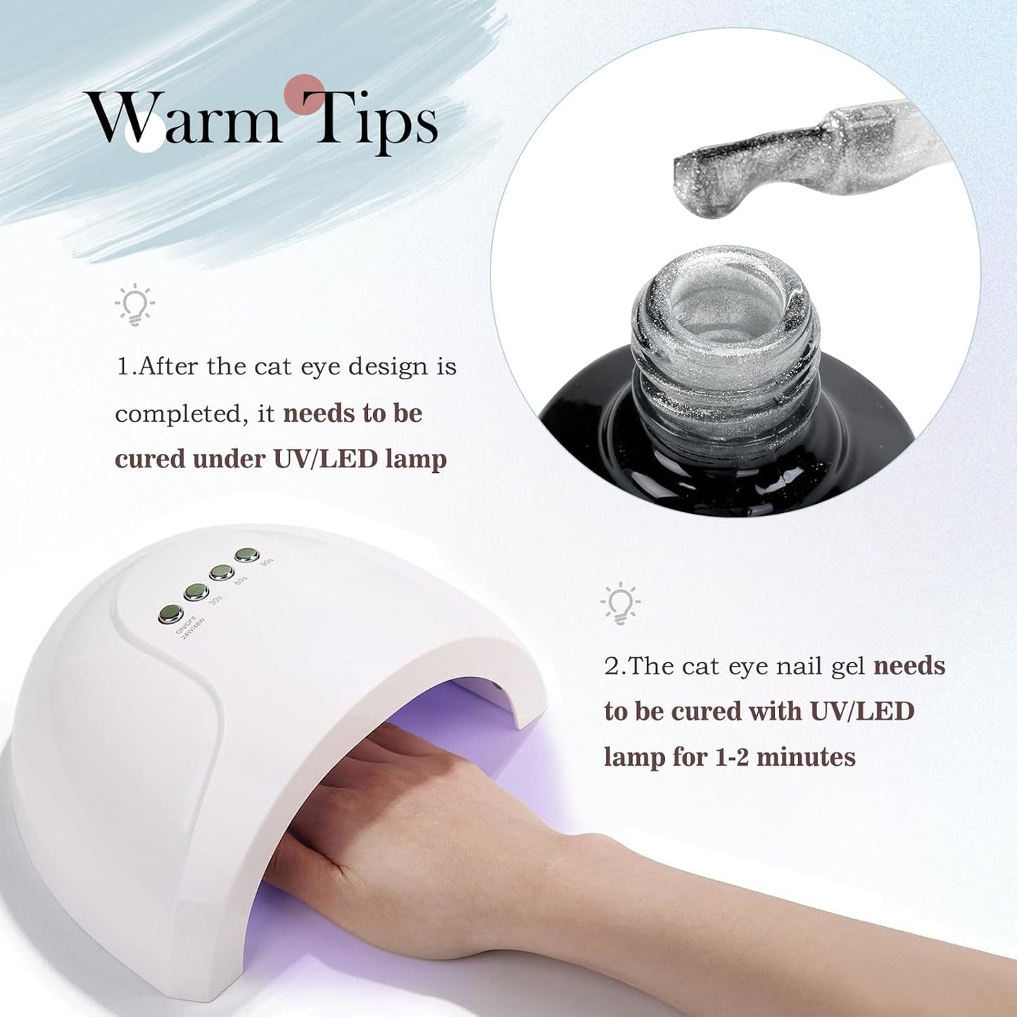 BIUTEE Wine Red/Pink/Silver Cat Eye Gel Polish 15ml – Magnetic Burgundy UV Soak Off Gel with Magnet Stick