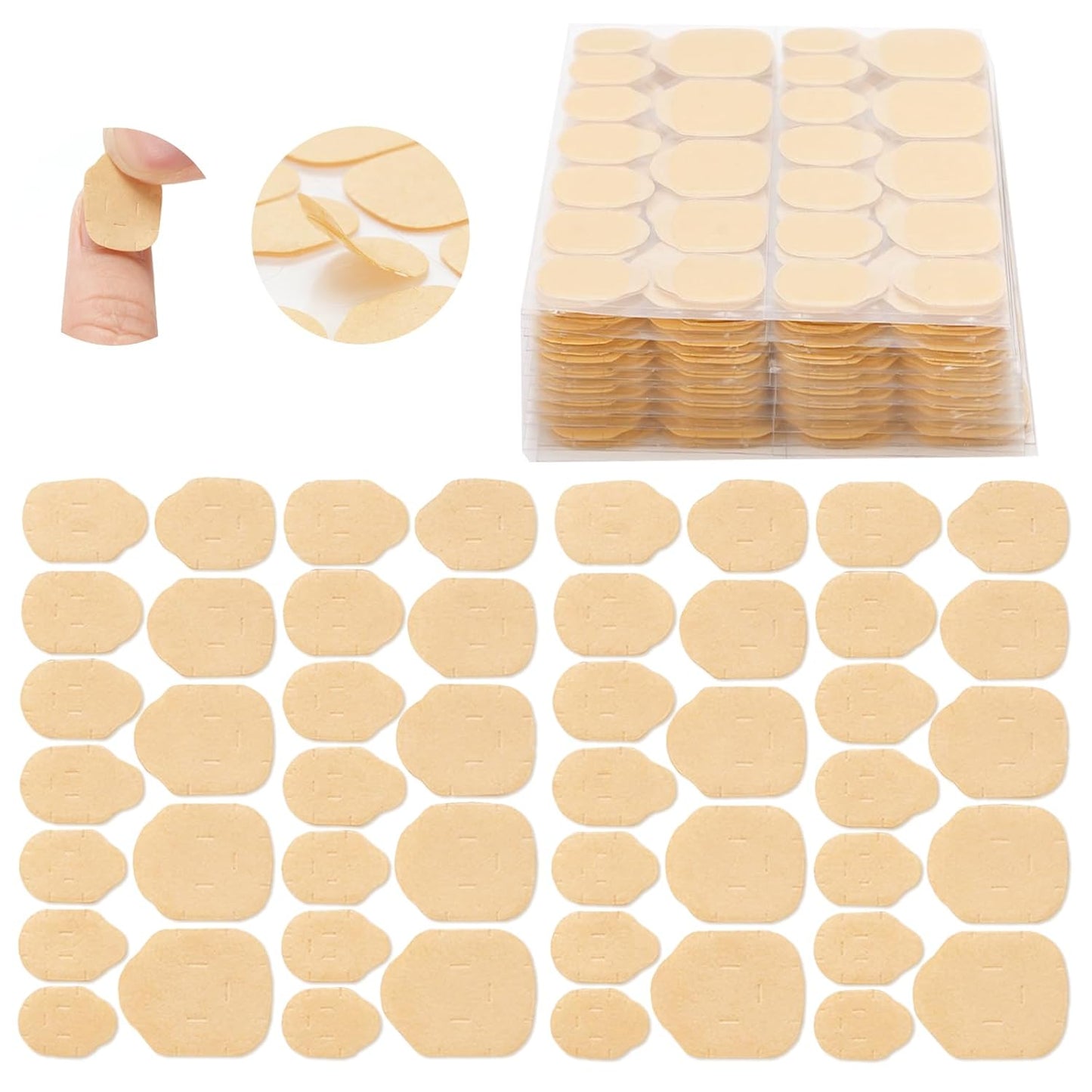 BIUTEE Nail Glue Stickers – 240/720 PCS Press On Tabs for Press On Nails