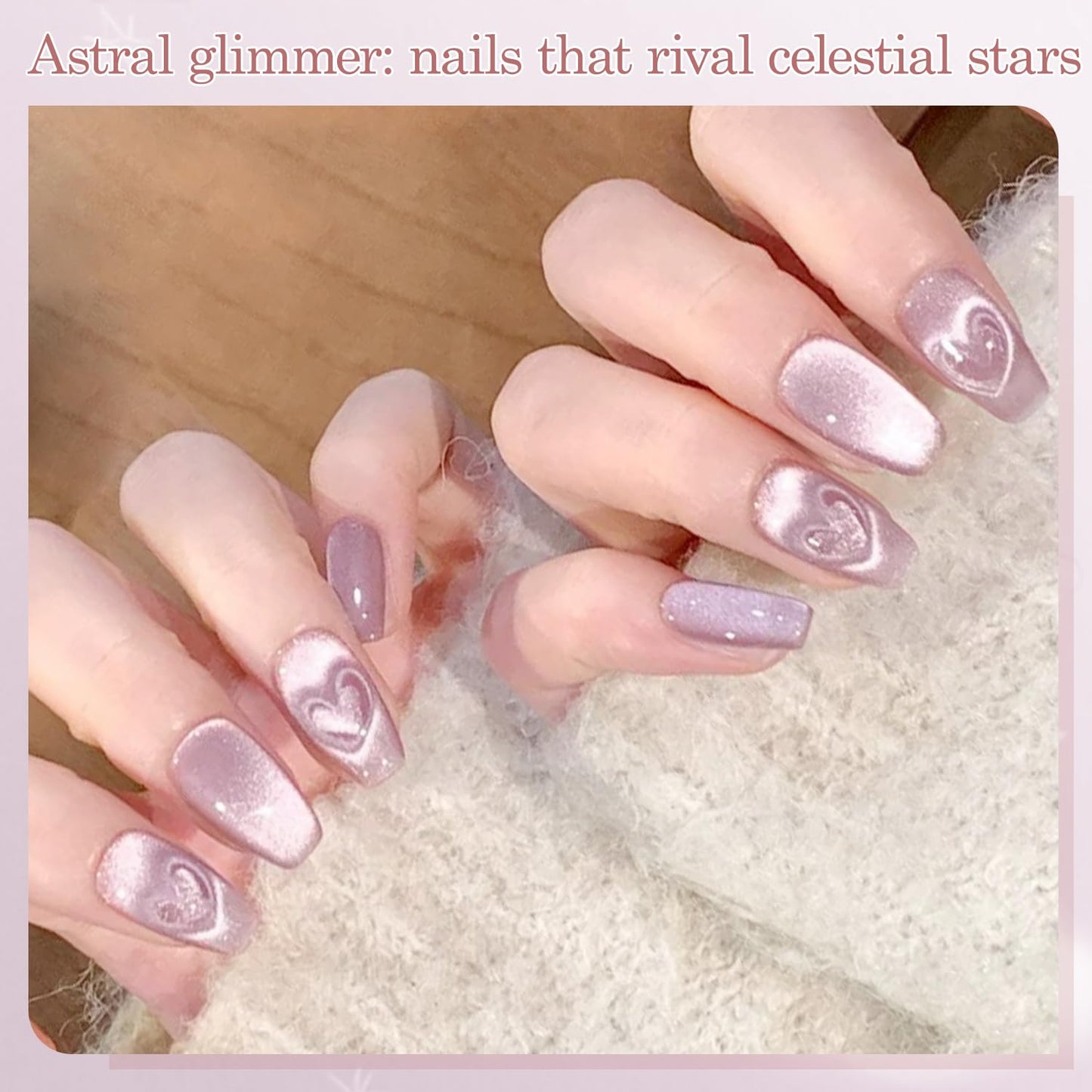 Biutee UV Cat Eye Magnetic Gel Polish – Jelly Pink Mauve 15ml, Soak Off Nail Art Varnish with Magnet