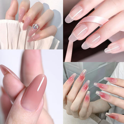 Biutee Polygel Nail Extension Gel 2.1oz (60g) – UV/LED Compatible Clear Gel for Beginners