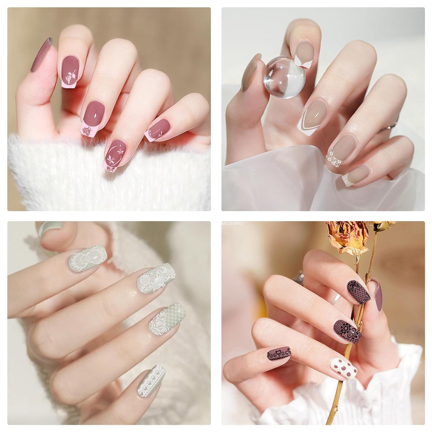 Biutee Nail Stamping Gel Polish Set – 8 Colors UV LED Gel 8ml for Nail Art Plates