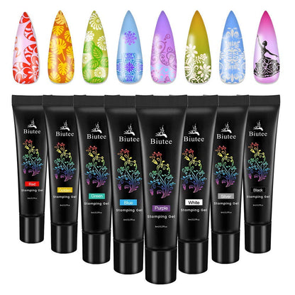 BIUTEE Nail Stamping Plates Set-Square Animal & Flower Design Nail Art Plates