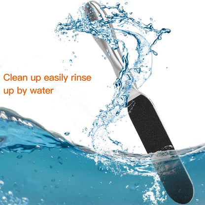 BIUTEE Foot File – Stainless Steel Callus Remover with 12 Replaceable Pads