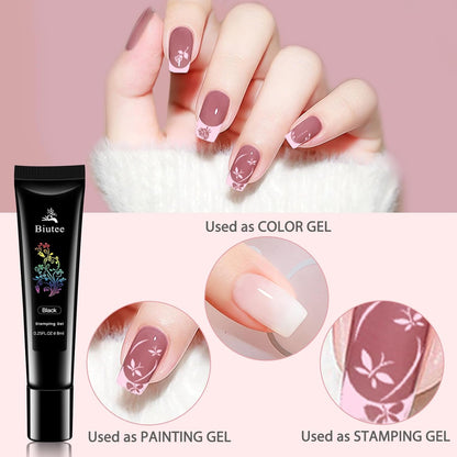 Biutee Nail Stamper Kit Nail Art Stamping Plate Set