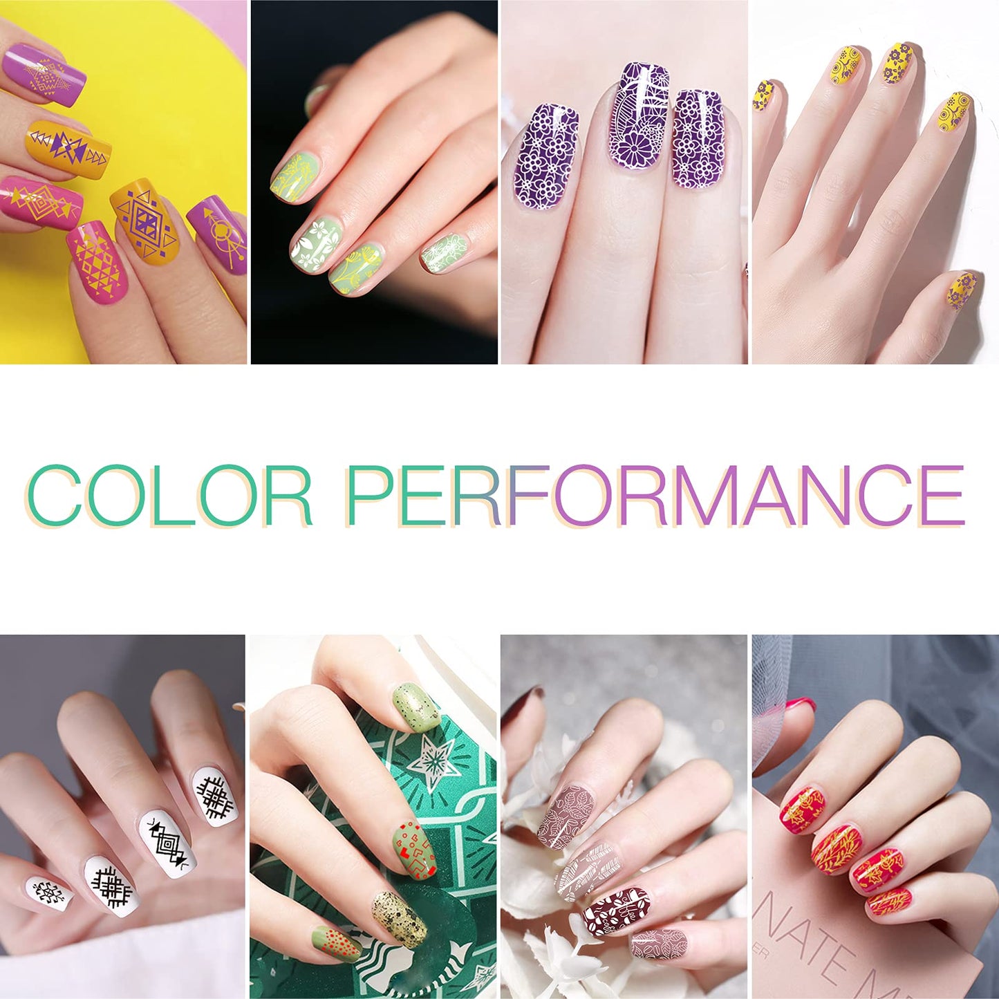 SEISSO Soak-Off Stamping Gel Polish Set – 12 Colors for Nail Art Stamping