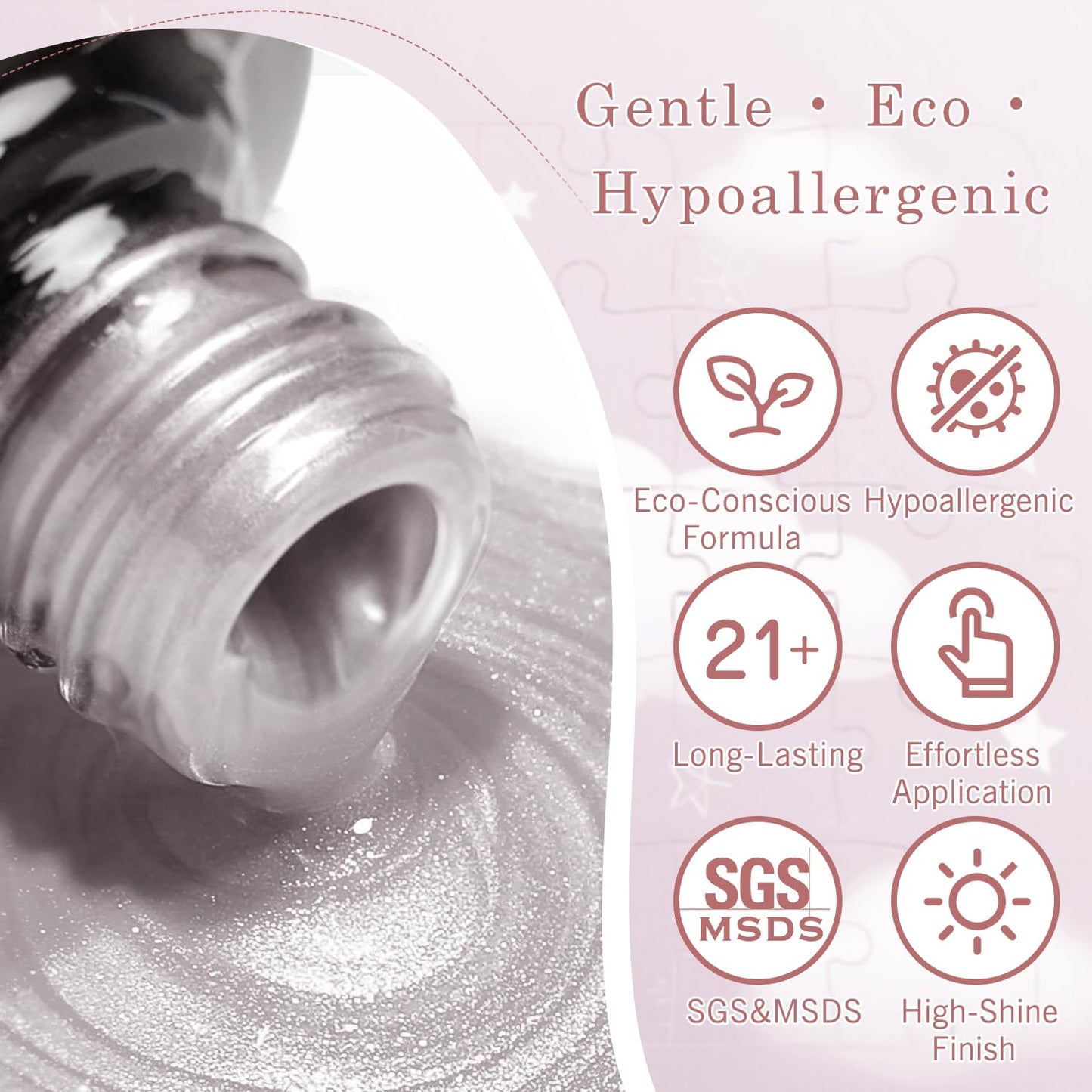 Biutee UV Cat Eye Magnetic Nude Gel Nail Polish – Magnetic Jelly Gel Varnish 15ml Soak Off Manicure