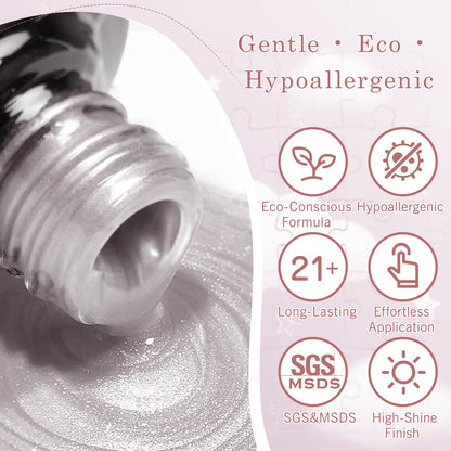 Biutee UV Cat Eye Magnetic Nude Gel Nail Polish – Magnetic Jelly Gel Varnish 15ml Soak Off Manicure