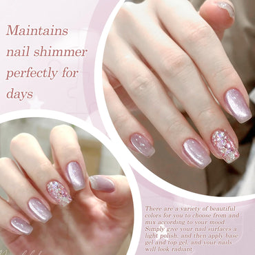 Biutee UV Cat Eye Magnetic Gel Polish – Jelly Pink Mauve 15ml, Soak Off Nail Art Varnish with Magnet