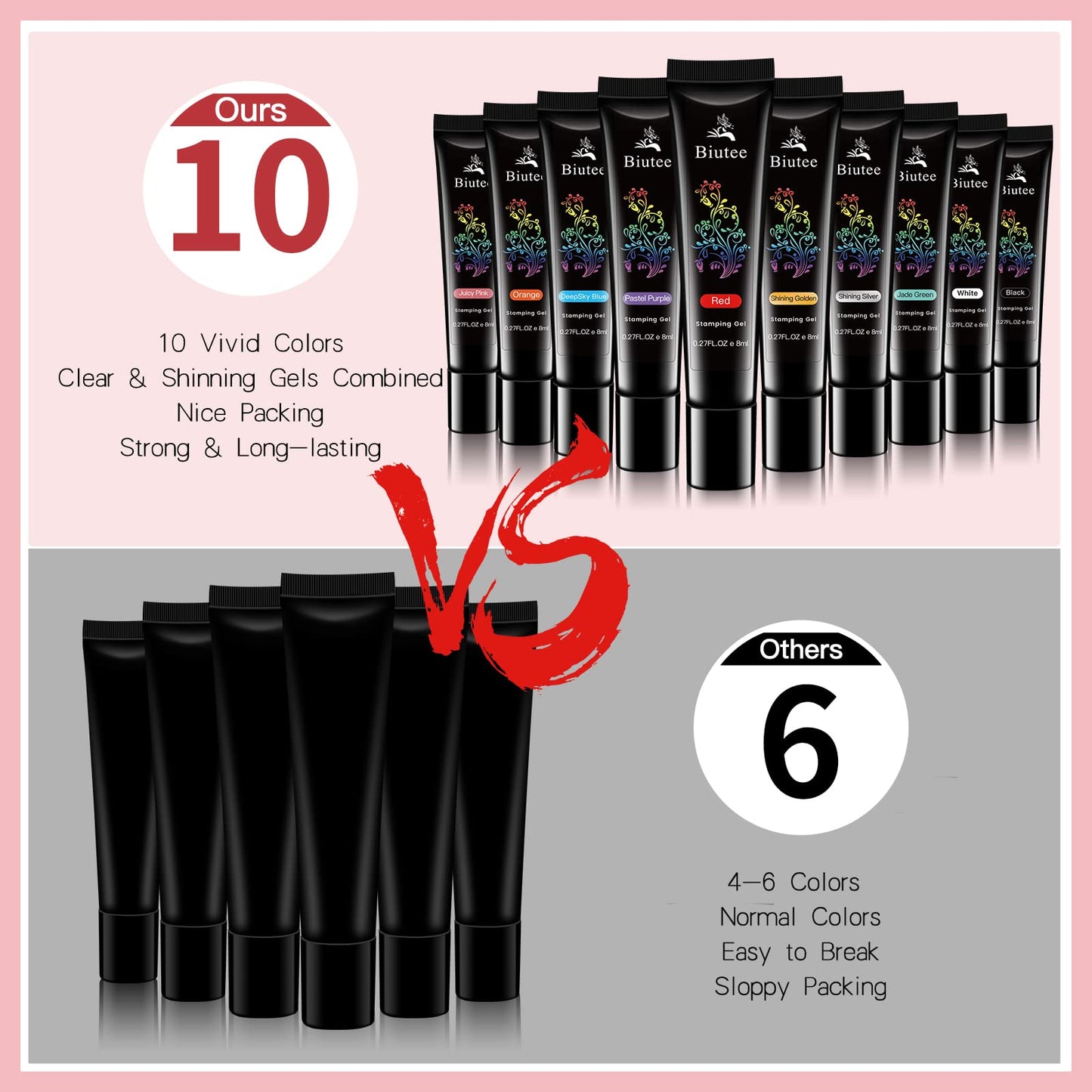 SEISSO Soak-Off Stamping Gel Polish Set – 12 Colors for Nail Art Stamping