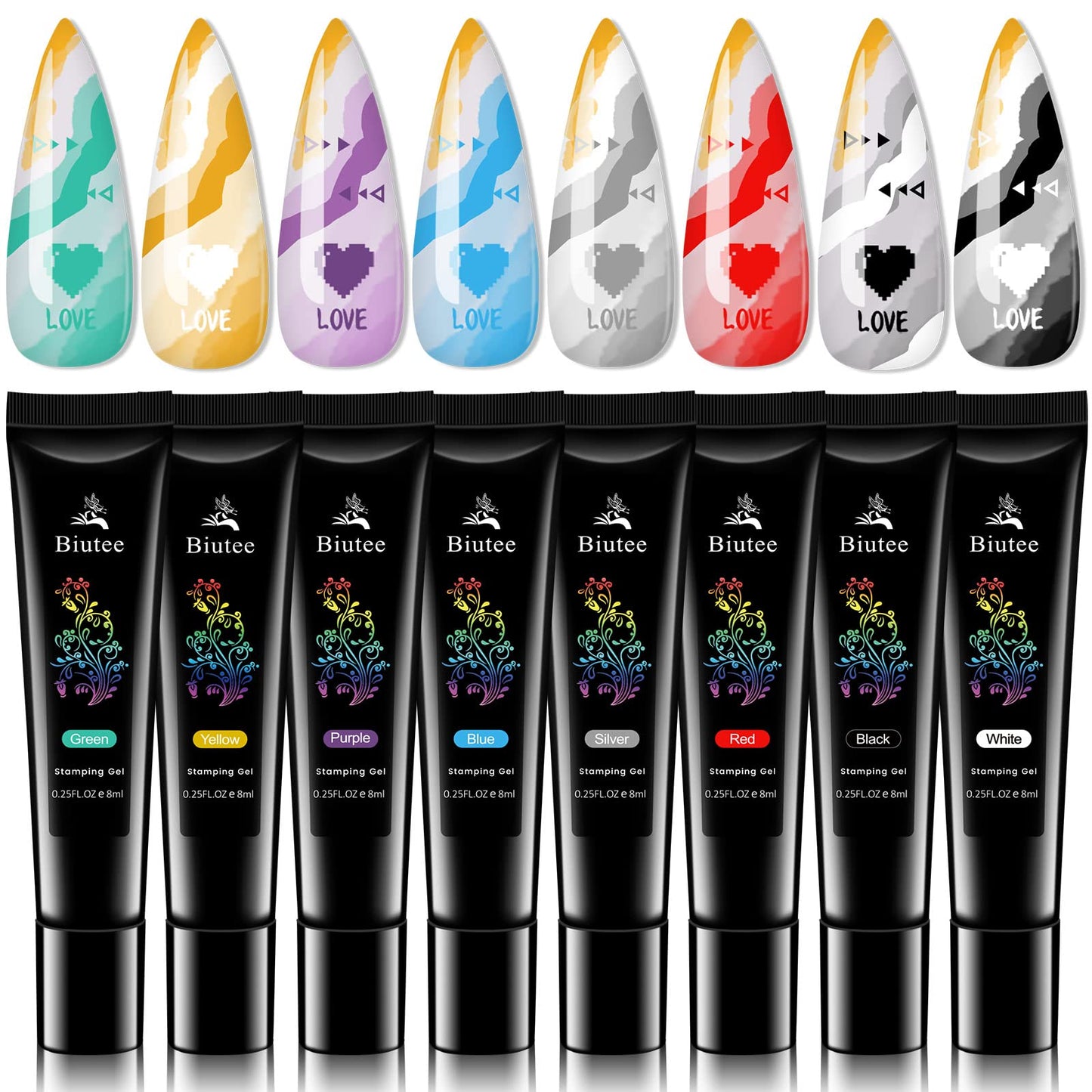 SEISSO Soak-Off Stamping Gel Polish Set – 12 Colors for Nail Art Stamping