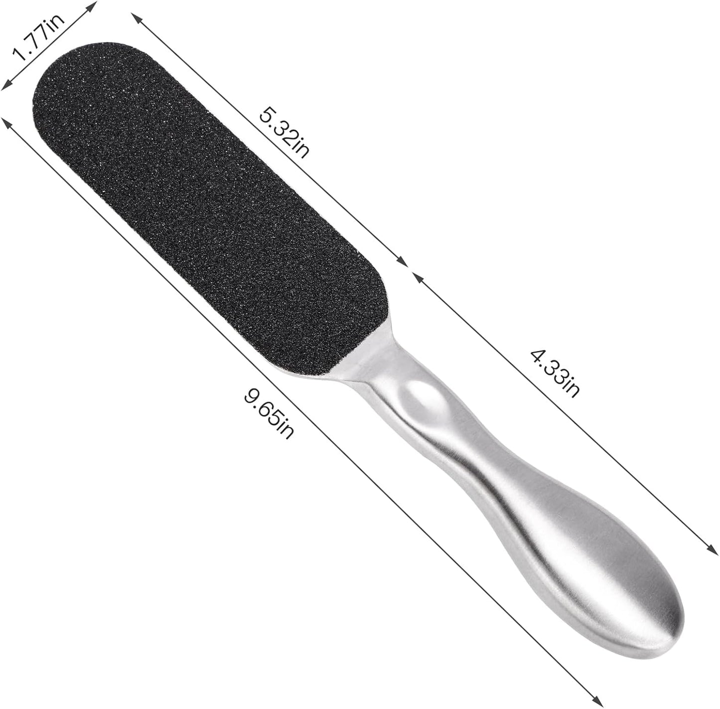 BIUTEE Foot File – Stainless Steel Callus Remover with 12 Replaceable Pads