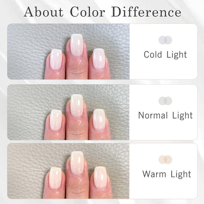 Biutee UV Milky White Jelly Gel Nail Polish – Transparent Soak Off Manicure Varnish 15ml