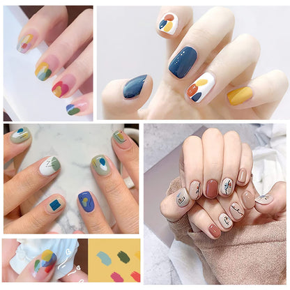 SEISSO Soak-Off Stamping Gel Polish Set – 12 Colors for Nail Art Stamping