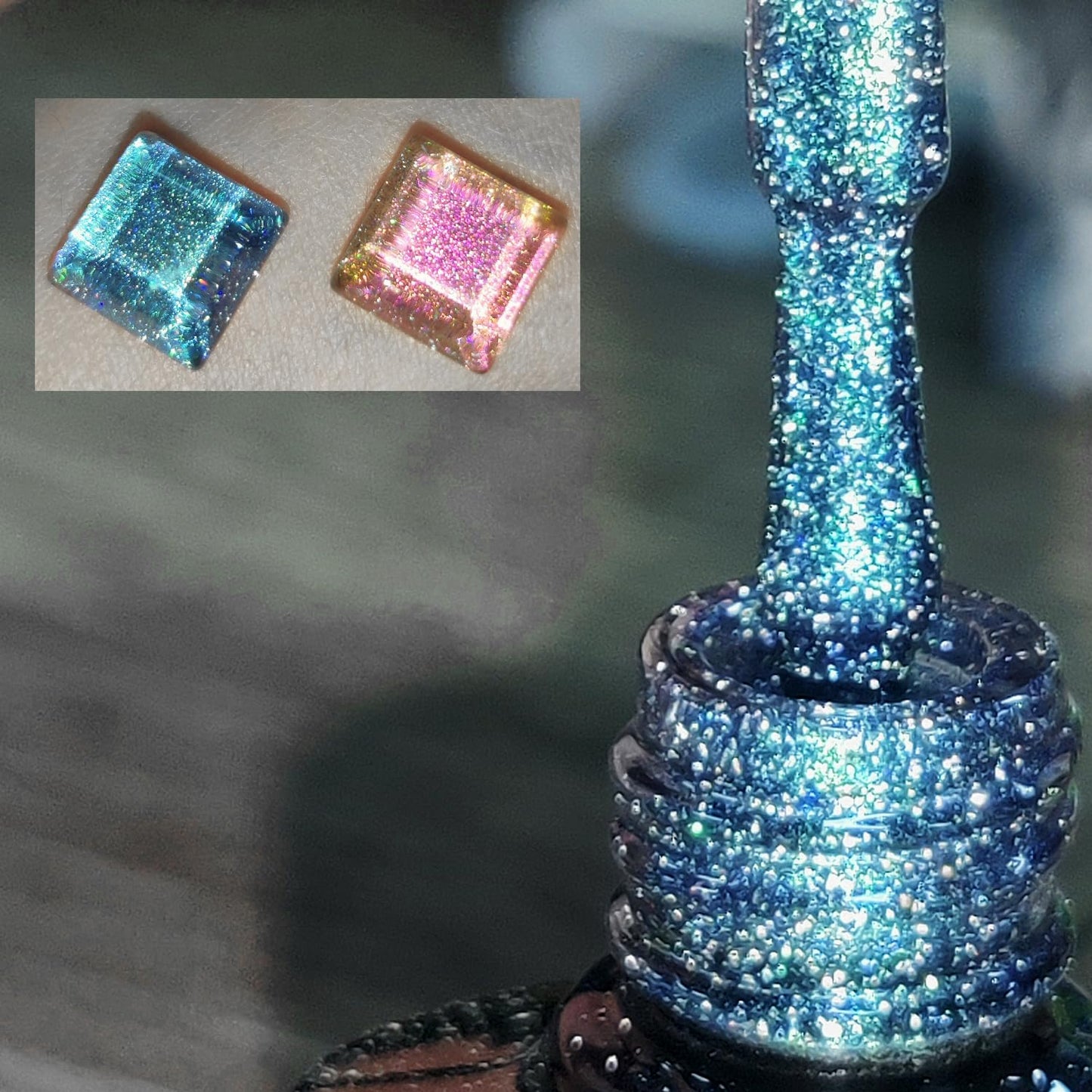 Biutee Cat Eyes Magnetic Gel – Holographic Soak Off Nail Polish UV/LED with Magnetic Stick for Salon