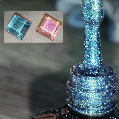 Biutee Cat Eyes Magnetic Gel – Holographic Soak Off Nail Polish UV/LED with Magnetic Stick for Salon