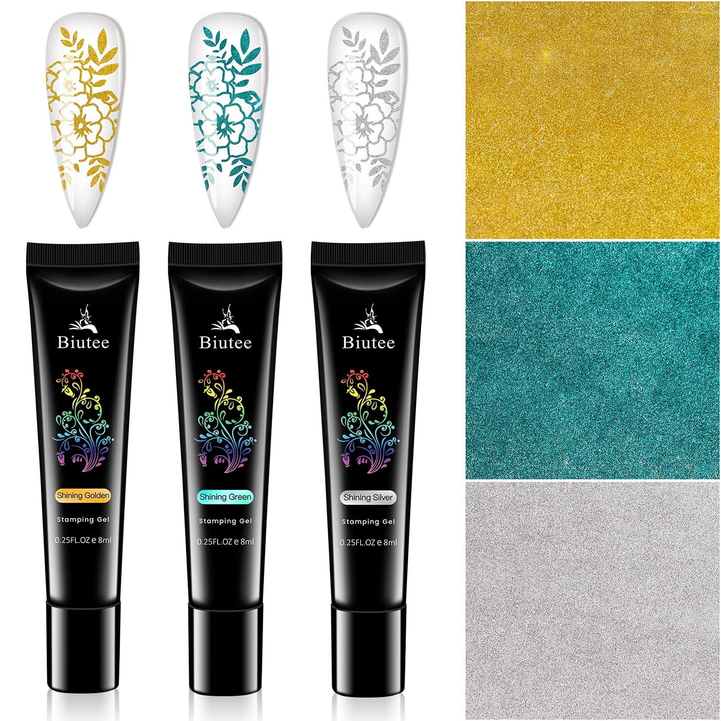 SEISSO Soak-Off Stamping Gel Polish Set – 12 Colors for Nail Art Stamping